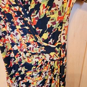 AA Studio Multi-Colored (beige, rust, olive, black, golden yellow) Wrap, sz 8